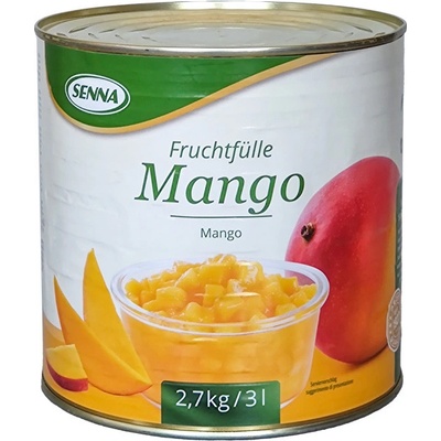 Ovocná náplň s kusy ovoce 70% Senna (mango) 2,7 kg/plechovka