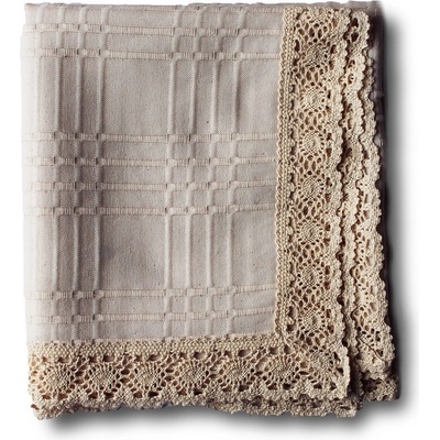 Evenit Krajkový obrus natur -140x220cm svetlý natura Bavlna/Viskóza 140x220cm