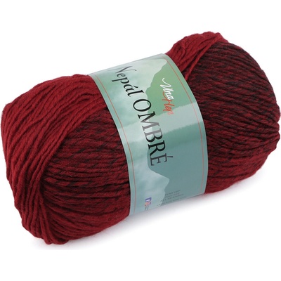 Pletací příze Nepál ombré 100 g Varianta: 4 (7405) červená, Balení: 1 ks 53056/132042/246641
