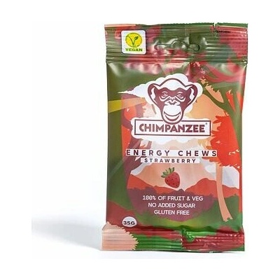 Cimpanzee Energy Chews gumové cukríky jahoda 35 g