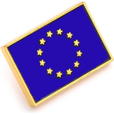 Odznak (pins) 20mm Európska únia (EU) 2x3 cm - farebný