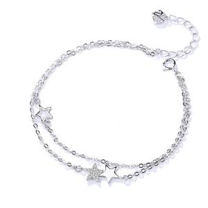 Silenti Jewelry Сребърна гривна "Вселена