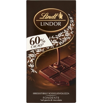 Lindt kvalitná horká čokoláda 60 % kakaa 100 g