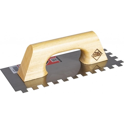 Hladidlo RUBIFLEX - zubaté 12x12 mm, drevená rúčka