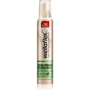 Wella Wellaflex Silk Finish & Hold пяна втвърдител ултра силна фиксация 200ml