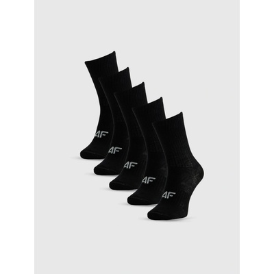 4F dlouhé ponožky 5-pack černá