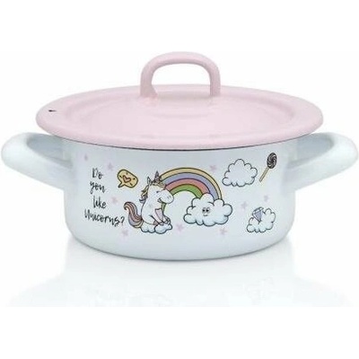 Metalac Kastrol jednorožec katrol s poklicí 12 cm 0,75 l