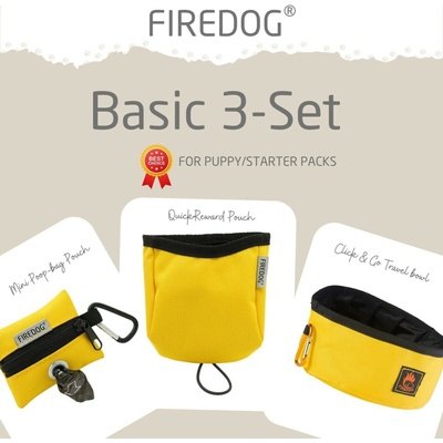 Firedog Basic 3-Set nylon žltý