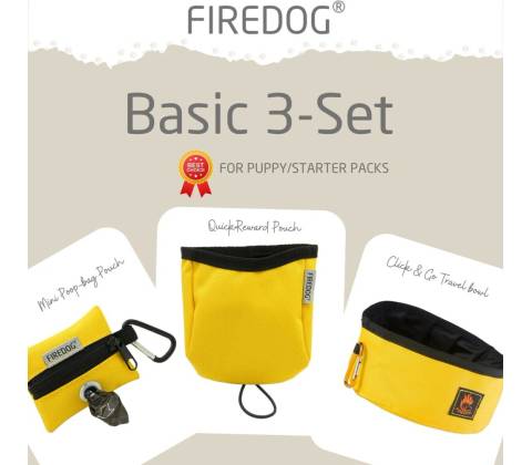 Firedog Basic 3-Set nylon žltý