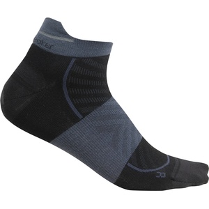 Icebreaker Мъжки чорапи за бягане Icebreaker Merino Run+ Ultralight Micro Running socks - Black / Graphite - размер 39-41, 5 (EU) (201-8163-0111)