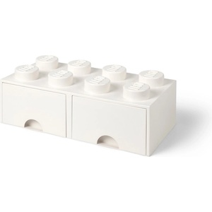 LEGO® Бяла кутия за съхранение с две чекмеджета в цвят слонова кост - lego® (40061735)
