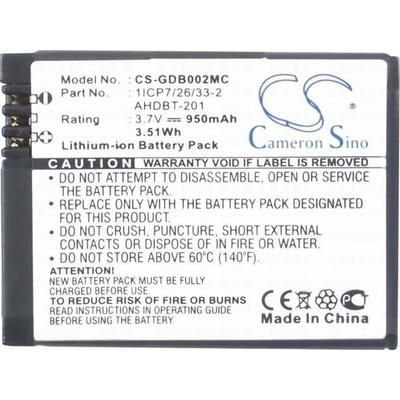 Cameron Sino Baterie typu AHDBT-301 / AHDBT-302 / AHDBT-201 pro GoPro HERO 3 / 3+ CS-GDB002MC