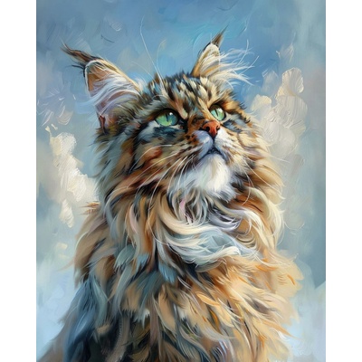 ZUTY Obrazy na stenu - MAČKA Rámovanie: vypnuté plátno na rám, Rozmer: 40x50 cm