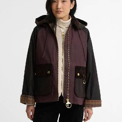 Barbour Carville Waxed vínová