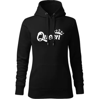Image 1 of DRAGOWA дамски суитшърт с качулка, Queen, черен, 320г/м2 (5888)