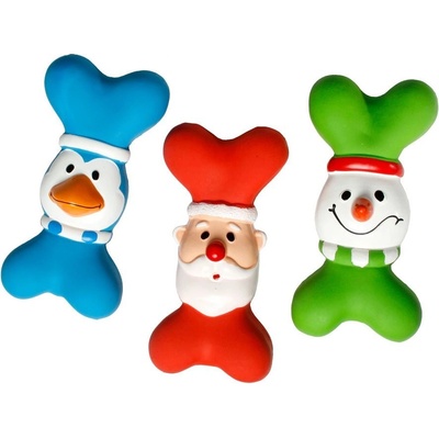 Karlie-Flamingo Vánoční latexová kost 19 cm