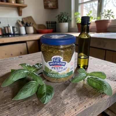 Orto d'Autore Bazalkové pesto s pistáciami 180g