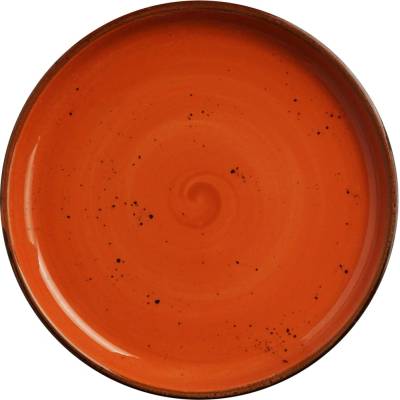 FINE DINE Talíř s vysokým okrajem 210 mm, oranžový Dahlia