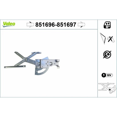 Mechanizmus zdvíhania okna VALEO 851696