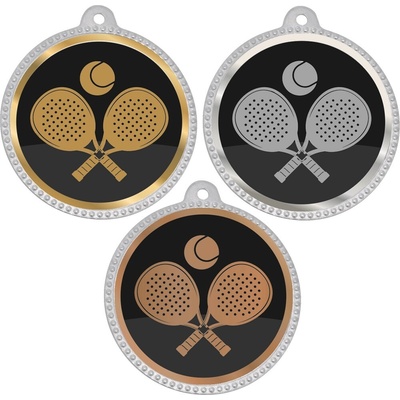 VIZINGR Squash medaile D75-LAC019 D75-LAC019 bronz