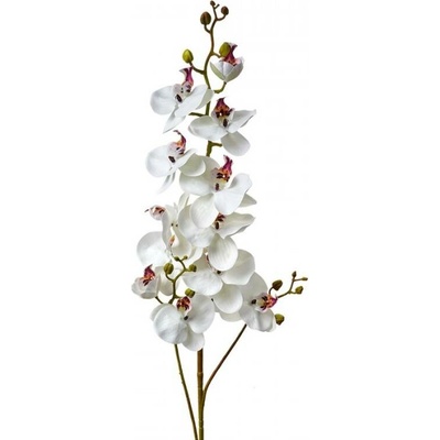 Umělá rostlina bílá orchidej – 116 cm