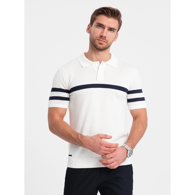 Ombre Clothing Бяла мъжка поло блуза Ombre Clothing Ombre Clothing | Byal | МЪЖЕ | L