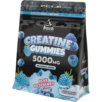 Pole Nutrition Creatine Gummies 5000 mg [60 желирани бонбони] Синя малина