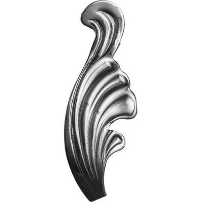 PSG Ozdobný list pro kovaný plot, bránu, zábradlí a mříže 51.061, 110x40 x 2 mm, levý
