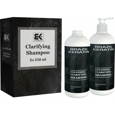 Brazil Keratin Cleansing Clarifying Shampoo 2 x 550 ml