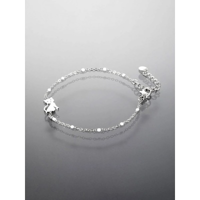 Prosperk náramek z oceli s kočičkou S1534