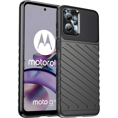 Motorola Здрав калъф Thunder за Motorola Moto G13 - Черен KP26323
