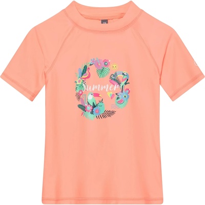 Color Kids Детска плажна тениска от ликра Color Kids Kid's T-Shirt with Print Lycra - Peach Pink - размер 104 (EU) (750-2571-0513)