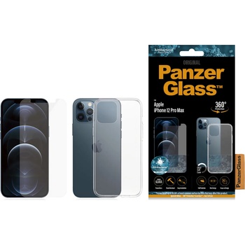 Panzer Стъклен протектор + Гръб iPhone 12 Pro Max PanzerGlass, Antibacterial
