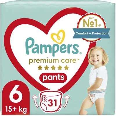 Pampers Пелени Pampers Premium Care 15kg+ Junior 6 (31 бр. ) (81670017)