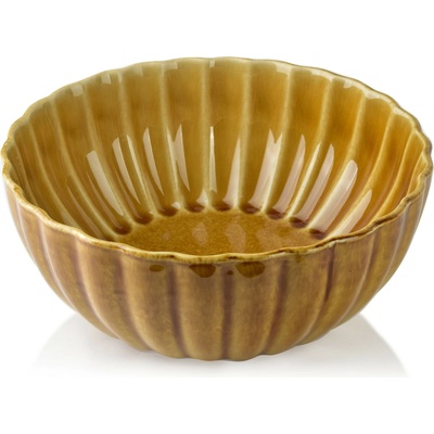 Affekdesign Porcelánová miska EVIE hořčicově žlutá 650 ml