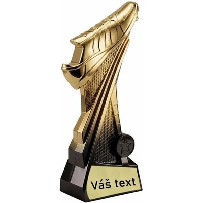 Futbalová trofej s kopačkou 20 cm a miestom na emblém
