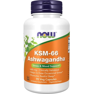 Now Foods KSM-66 Ashwagandha 90 kapslí