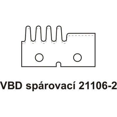 VBD pro frézu na obloukové segmenty 21106-2 (horní)