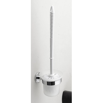 Aqualine SAMBA nástěnná WC štětka, mléčné sklo ( SB108 )