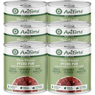 AniForte Čisté maso bez přílohy koňské 6 x 400 g
