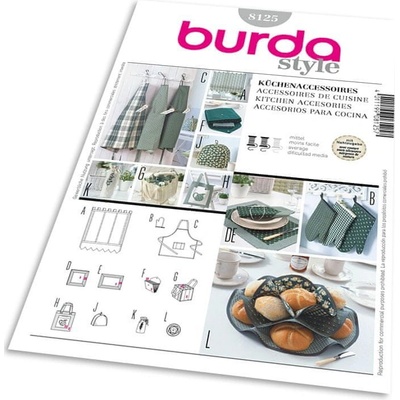 Burda Střih Burda 8125 - Doplňky do kuchyně a jídelny