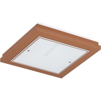 Argon 1867 - Таванно осветително тяло TABOR 4xE27/15W/230V 42x42 см теракота (AR1867)