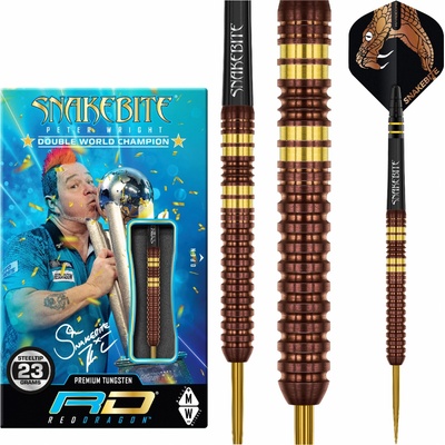 Red Dragon Peter Wright Snakebite Copper Fusion 90% 23g steel