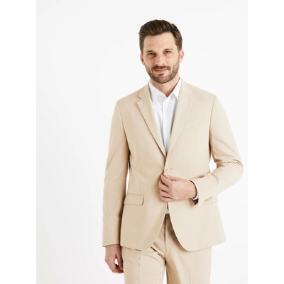 Celio Sako slim Buamaury Pánské krémová