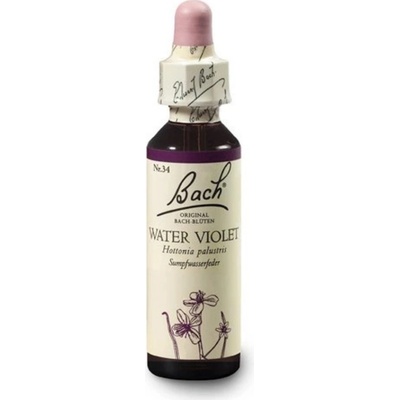 Bachovy květové esence kapky Water Violet Žebratka bahení 20 ml