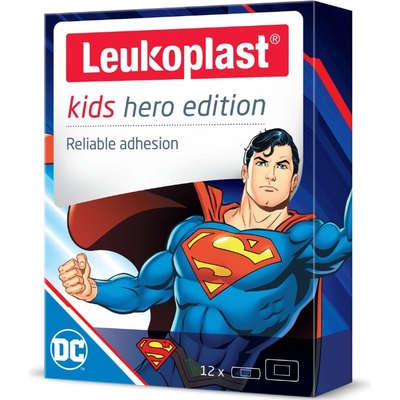 Leukoplast Kids Hero Edition Superman náplast dětská 12 ks