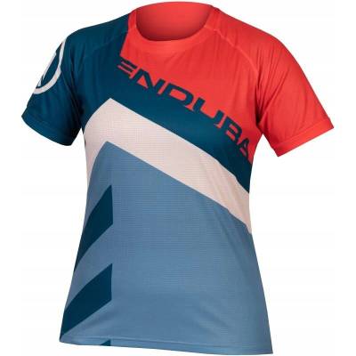 Endura SingleTrack Print Tee LTD dámsky krátky rukáv modrá