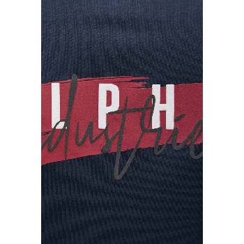 Alpha Industries Памучна тениска Alpha Industries в синьо с апликация 148523 (148523)