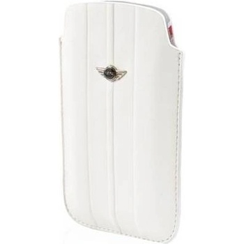 Púzdro MiniCooper koženné Iphone 4/4S biele