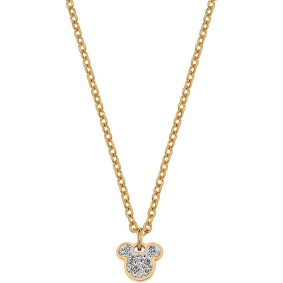 Disney Půvabný pozlacený náhrdelník Mickey and Minnie Mouse N600581YRWL-B.CS